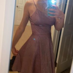 Sparkly pink semi formal dress